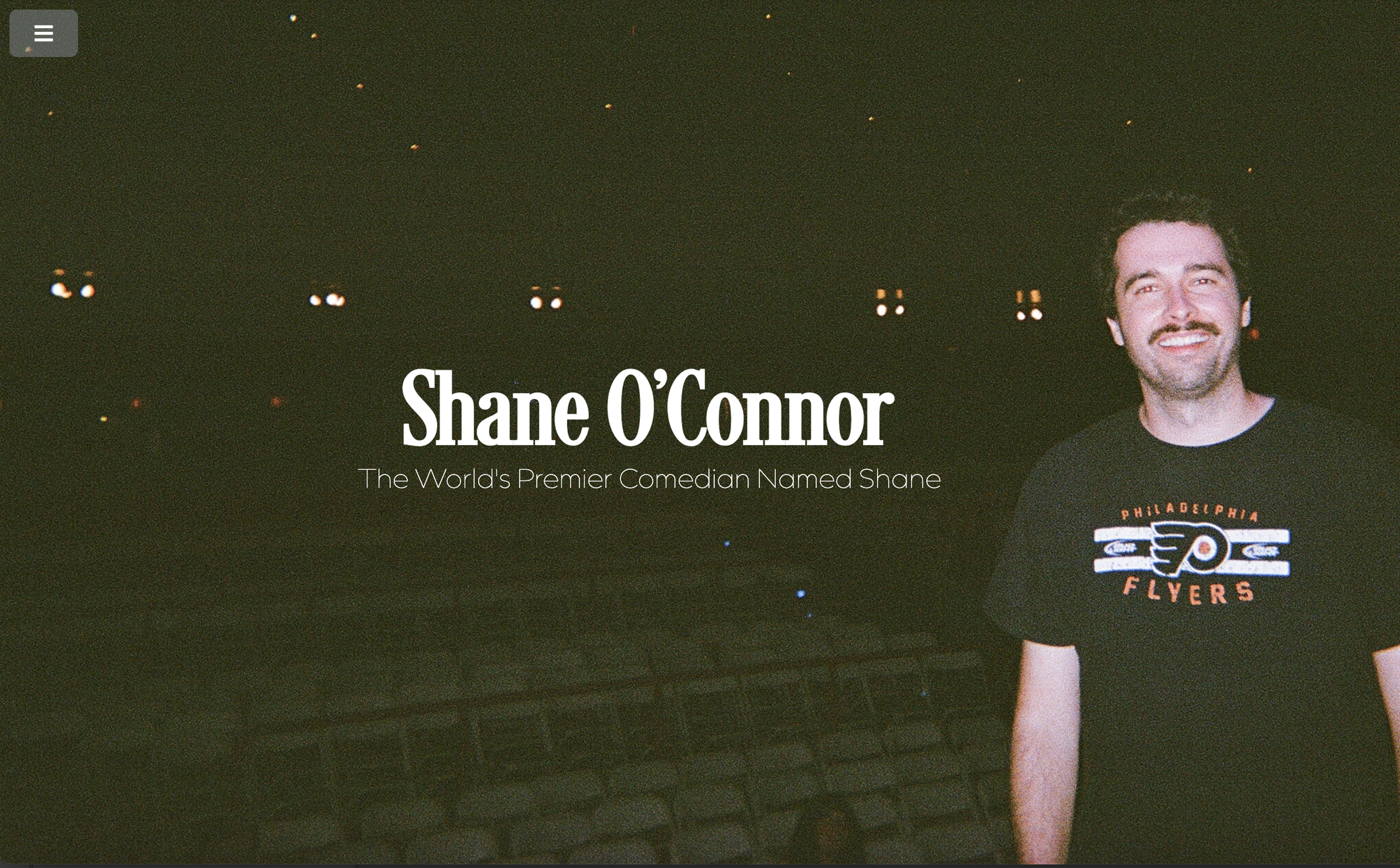 Shane O'Connor Press Kit Website by Dave Ross